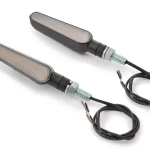 Mega-Angebot DAYTONA D-Light-Ray LED Sequenz-Blinker Gehäuse Schwarz / Linse Klar (Paar), vorn & hinten