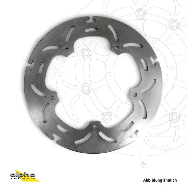 alpha Technik Bremsscheibe ABD33 hinten passend für Kawasaki ZX10R Ninja & ZX6R Ninja Sonderaktion