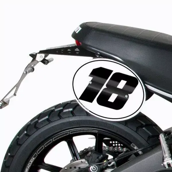 Abverkauf Barracuda Nummerntafel passend für Ducati Scrambler 2015–2017