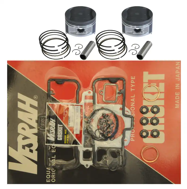 Kawasaki LTD450 (EN450) Aufbohrsatz +1,75 mm - Kolben-Kit und Zylinderkopfdichtsatz Versand Am Gleichen Tag