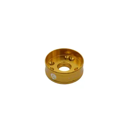 Letzte Chance Endkappe vorn Schalldämpfer KRM 70 - 90 alu gold