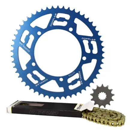 Top-Preis Kettensatz Doppler 13x53 - 428 Sherco 50 Alu Blau