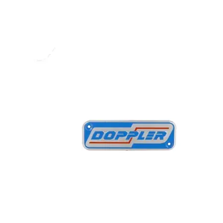 Billig Doppler Logo Schild für Auspuff ER1/S3R 120x40mm