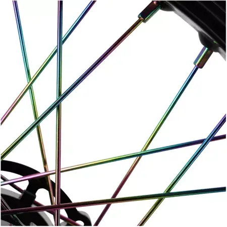 Speichen hinten Doppler Neochrom 18x195mm / 18x199mm Derbi Senda Finale Aktion