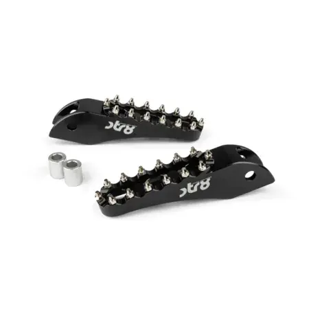 Sozius Fußrasten STR8 MX Evo Rieju MRT CNC Schwarz Begrenztes Angebot