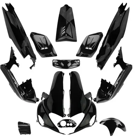 Verkleidungskit 13 Teile Gilera Runner bis 2005 glänzend schwarz Preisknaller