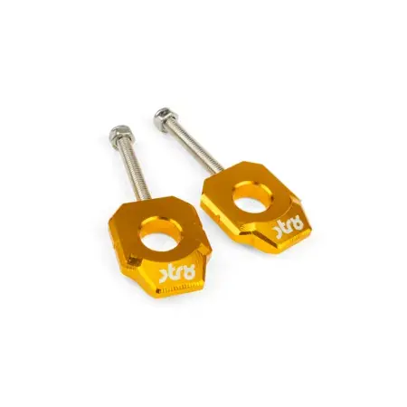 Kettenspanner STR8 Derbi 15mm Gold (x2) Sichere Zahlung