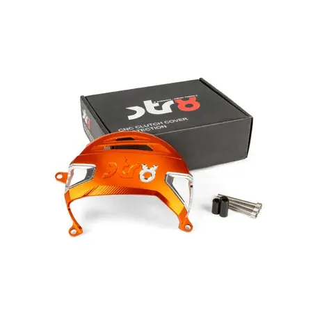 Kupplungsdeckelschutz STR8 AM6 Alu CNC Orange Meistverkauft
