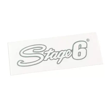 Heißes Angebot Aufkleber Stage6, 20x6cm, silber