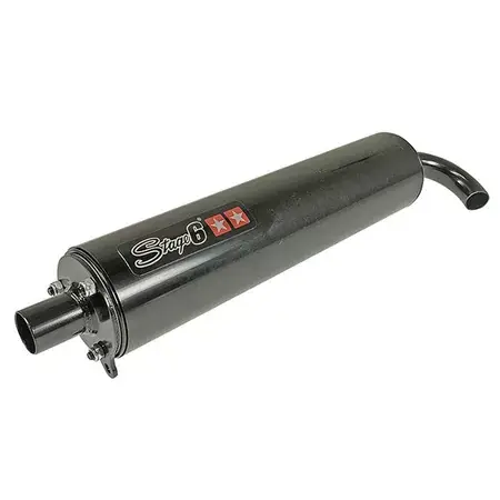 Endschalldämpfer Stage6 Pro Replica, schwarz Super-Preis