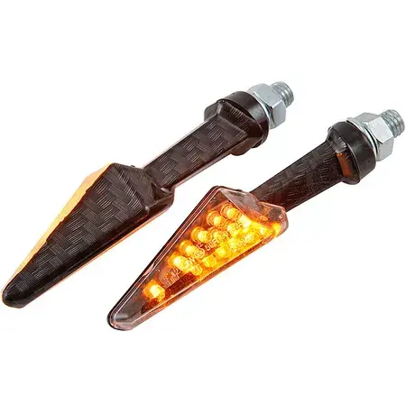Meistverkauft Blinker STR8 Micro mit Prüfzeichen, 2er Set, matt new carbon