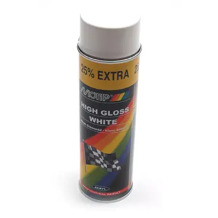 Letzte Chance Sprühlack Motip pro Acryl glänzend weiß 500ml