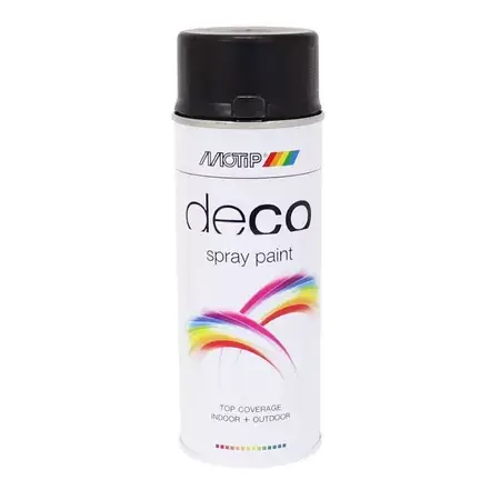 Super-Preis Sprühlack Motip RAL 9005 tiefschwarz seidenmatt 400ml