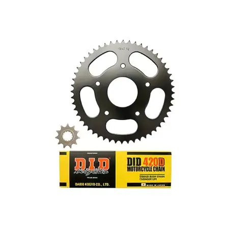Kettensatz 11x52 - 420 D.62mm 5-Loch Peugeot XP7 / XR7 Geprüft
