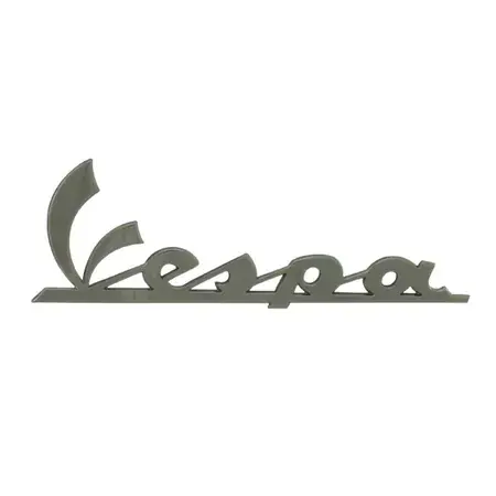 "Emblem Beinschild ""Vespa"" (zum Kleben) Vespa S / GTS Super Sport anthrazit" Beliebt