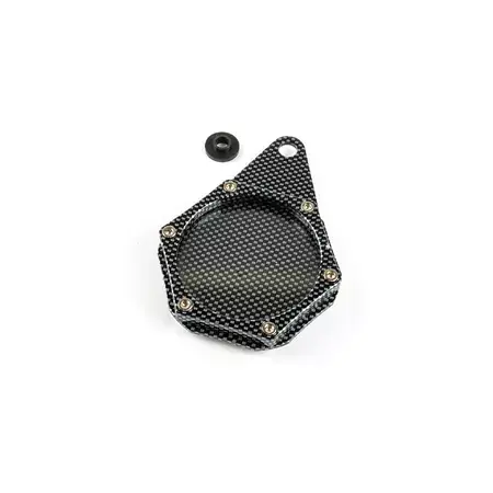 Halter Steuerplakette / Vignette rund Alu karbon Knallerangebot