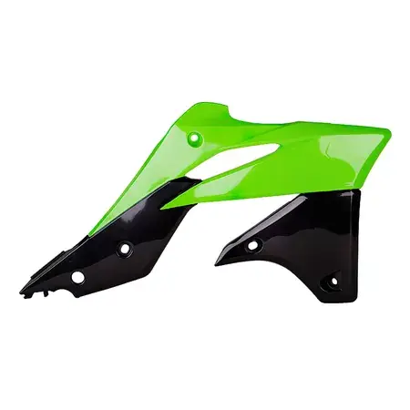 Rabatt Seitenverkleidungen vorn Polisport KXF 250 13- grün / schwarz