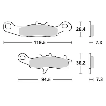 Preisknaller Bremsbeläge vorn Moto Master 093911 Sinter Pro Racing KX / RM 85