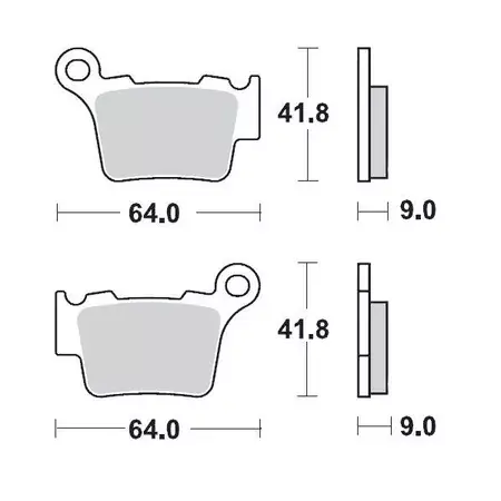 Direktkauf Bremsbeläge hinten Moto Master 094411 Sinter Pro Racing KTM / Husqvarna
