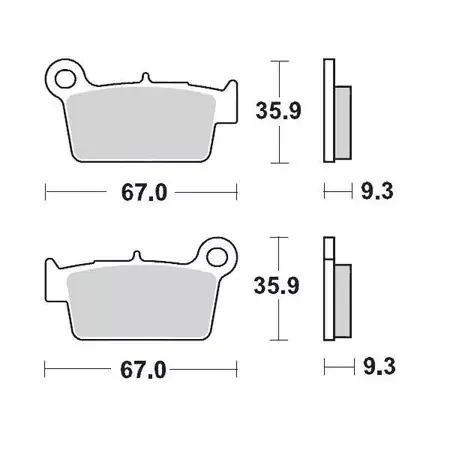 Bremsbeläge hinten Moto Master 094512 Sinter Pro Racing GP KXF / RM-Z Super-Preis