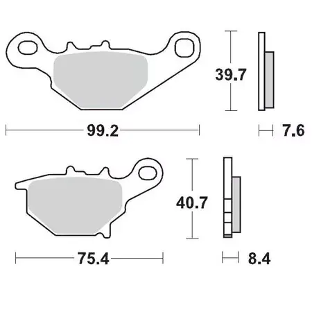 Rabatt Bremsbeläge hinten Moto Master 094811 Sinter Pro Racing RM 85