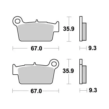 Sale Bremsbeläge hinten Moto Master Nitro KXF / RM-Z