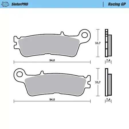 Nur Für Kurze Zeit Bremsbeläge vorn Moto Master 099812 Racing GP YZF 250 / 450