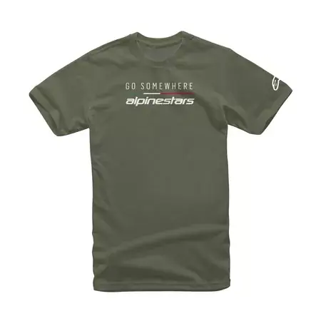T-Shirt Alpinestars Go Somewhere grün Sichere Zahlung