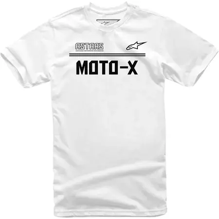 Sonderangebot T-Shirt Alpinestars Moto X weiß/schwarz