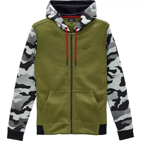 Hoodie m. Zip Alpinestars Terrain olive Aktuell
