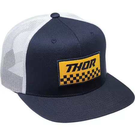 Baseball Cap Thor Checker navy/weiß Knallerangebot