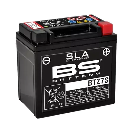 Billig Batterie SLA BS Battery BTZ7S 12V - 6Ah