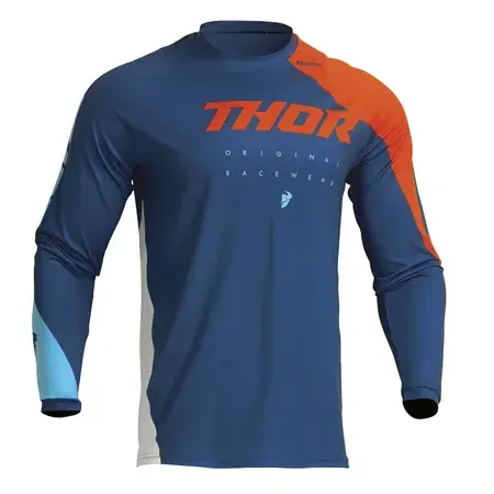 MX Jersey Thor Sector Edge Kids navy blau / orange Super-Preis