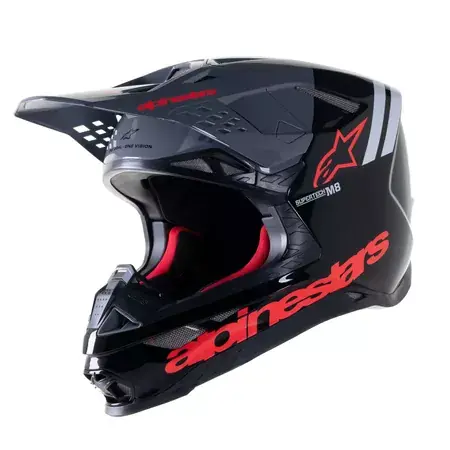 Direktkauf MX Helm Alpinestars SM8 Radium 2 schwarz/rot