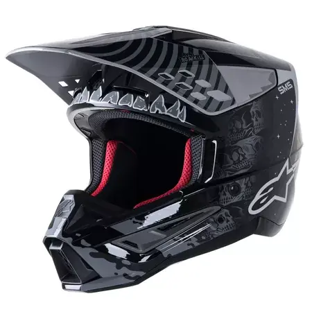 MX Helm Alpinestars SM5 Solar Flare schwarz/grau/gold Top-Angebot