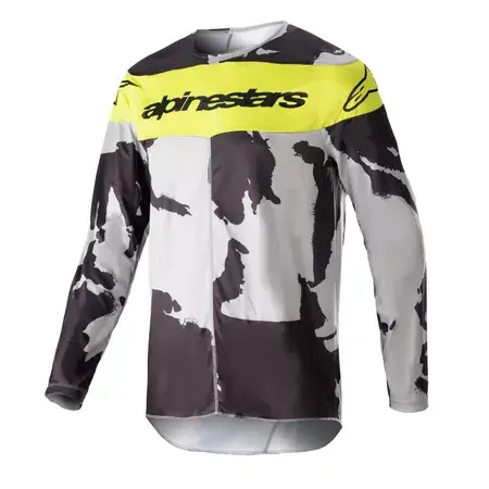 Bestpreis MX Jersey Alpinestars Racer Tactical camouflage/neon gelb