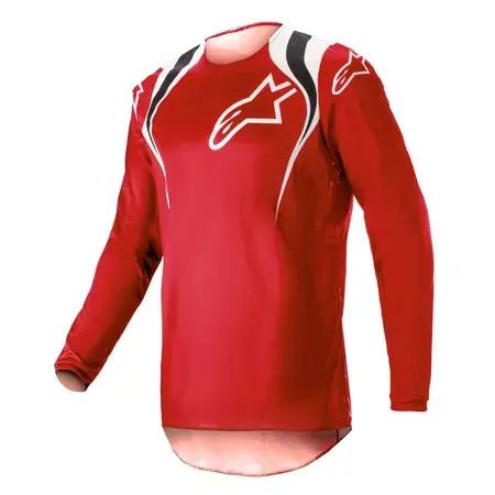 Super-Preis MX Jersey Alpinestars Fluid Narin rot/weiß