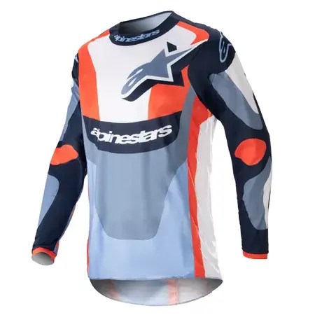 MX Jersey Alpinestars Fluid Agent navy blau/orange Preisreduziert