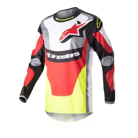 MX Jersey Alpinestars Fluid Agent schwarz/rot/gelb Preiswert