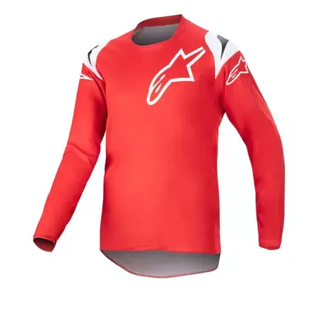 MX Jersey Alpinestars Kids Racer Narin rot/weiß Beliebt