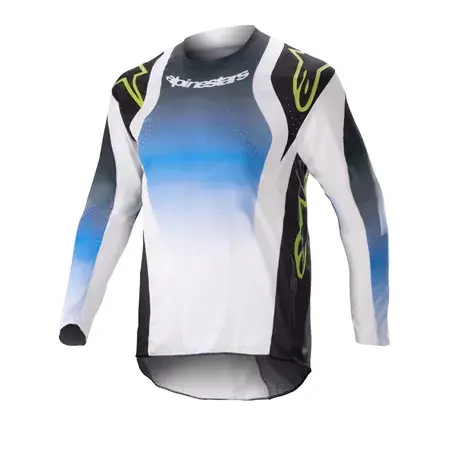 MX Jersey Alpinestars Youth Racer Push blau/weiß Knallerangebot