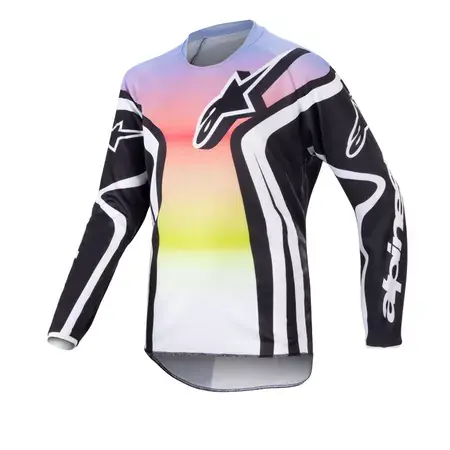 Sofort Bestellen MX Jersey Alpinestars Kids Racer Semi schwarz/multicolor