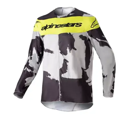 Knallerangebot MX Jersey Alpinestars Kids Racer Tactical camouflage/neon gelb