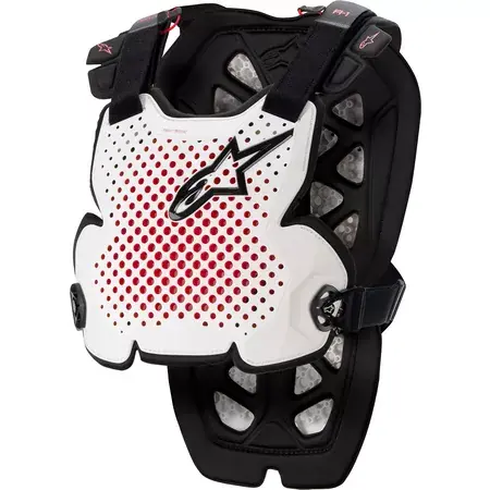 Saisonangebot Brustpanzer Alpinestars A-1 weiß/schwarz/rot