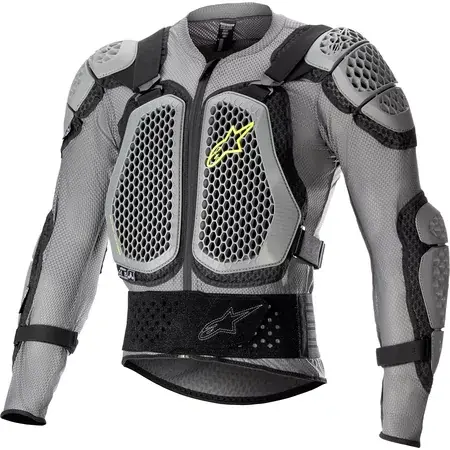 Knallerangebot Protektorenjacke Alpinestars Bionic Action V2 grau/schwarz/neon gelb