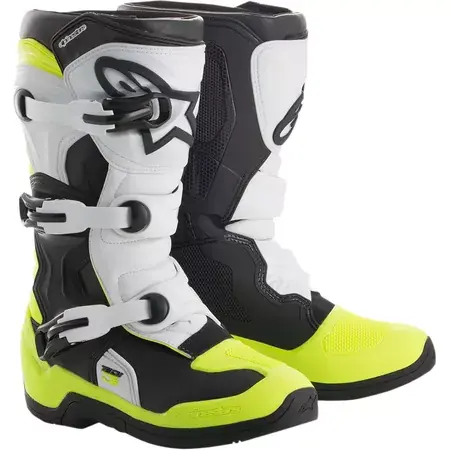 Motocross Stiefel Alpinestars Tech 3S Junior schwarz/weiss/gelb Aktuell