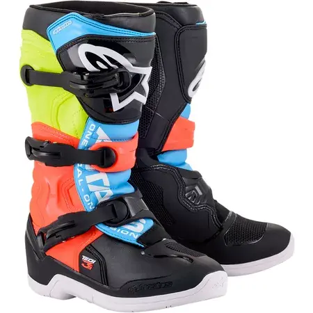 Motocross Stiefel Alpinestars Tech 3S Junior schwarz / gelb / rot Online Kaufen
