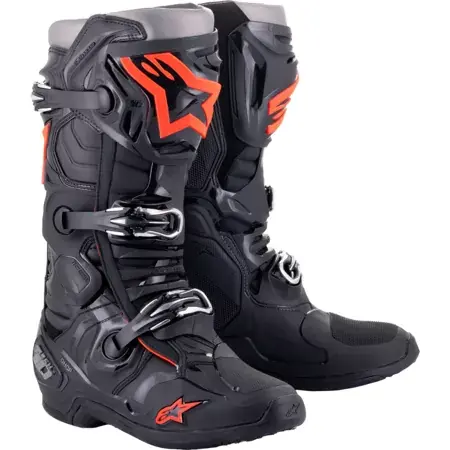 Alpinestars Stiefel Tech 10 schwarz / neon rot Expressversand